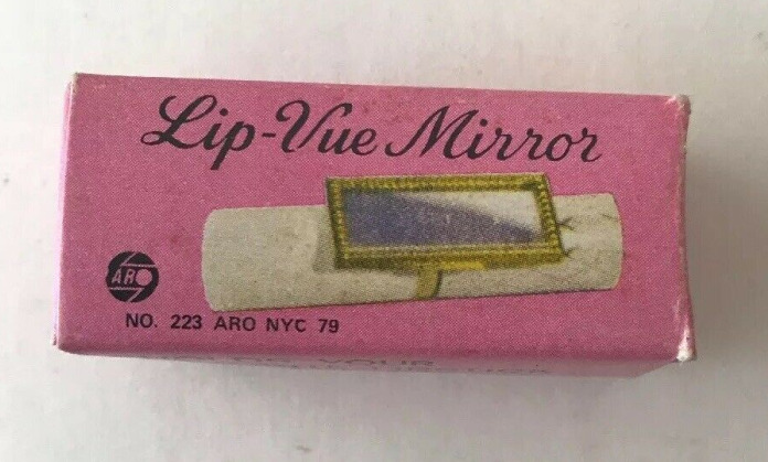 Vintage Lip Vue lipstick mirror clip on