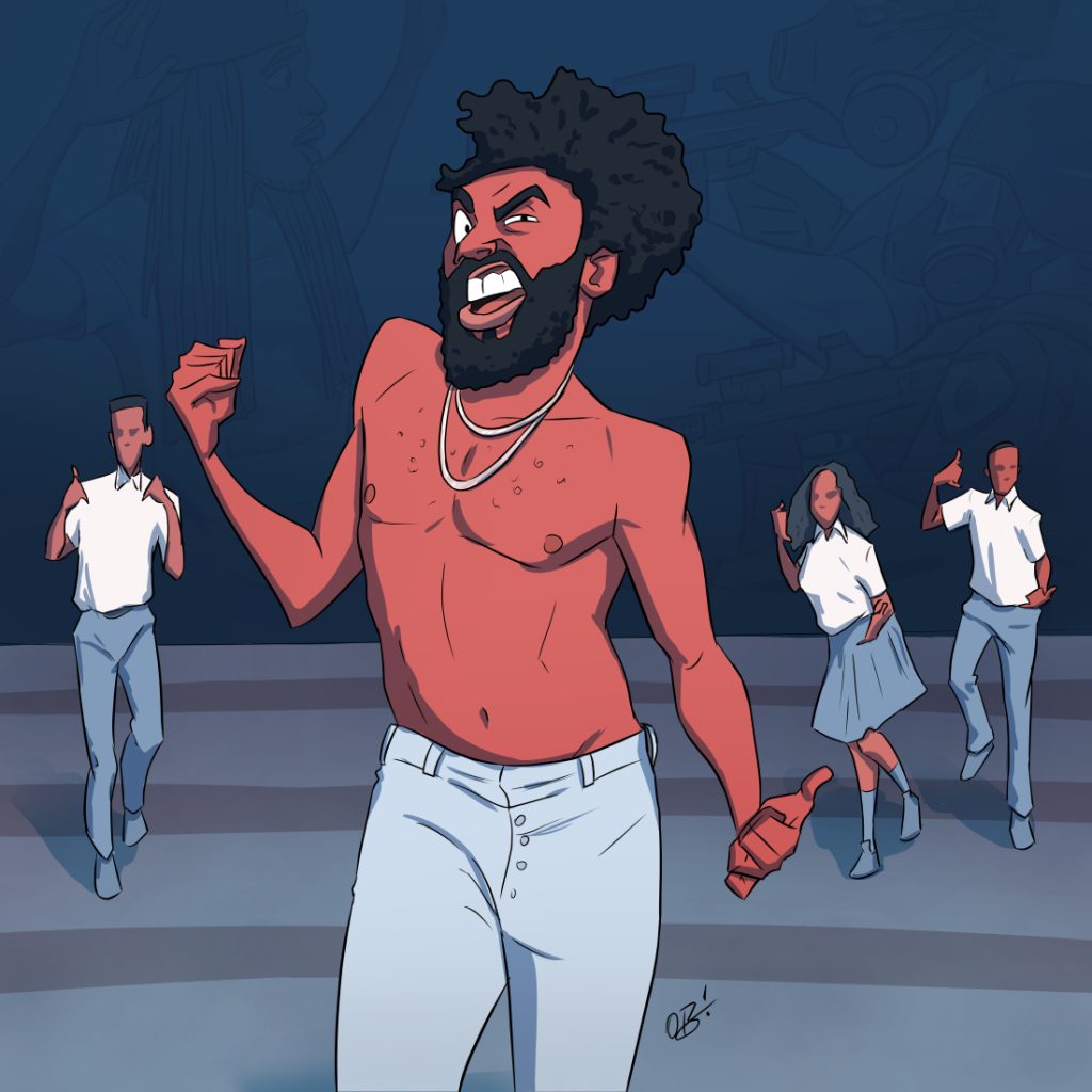 Illustration of Childish Gambino by Obi Aris